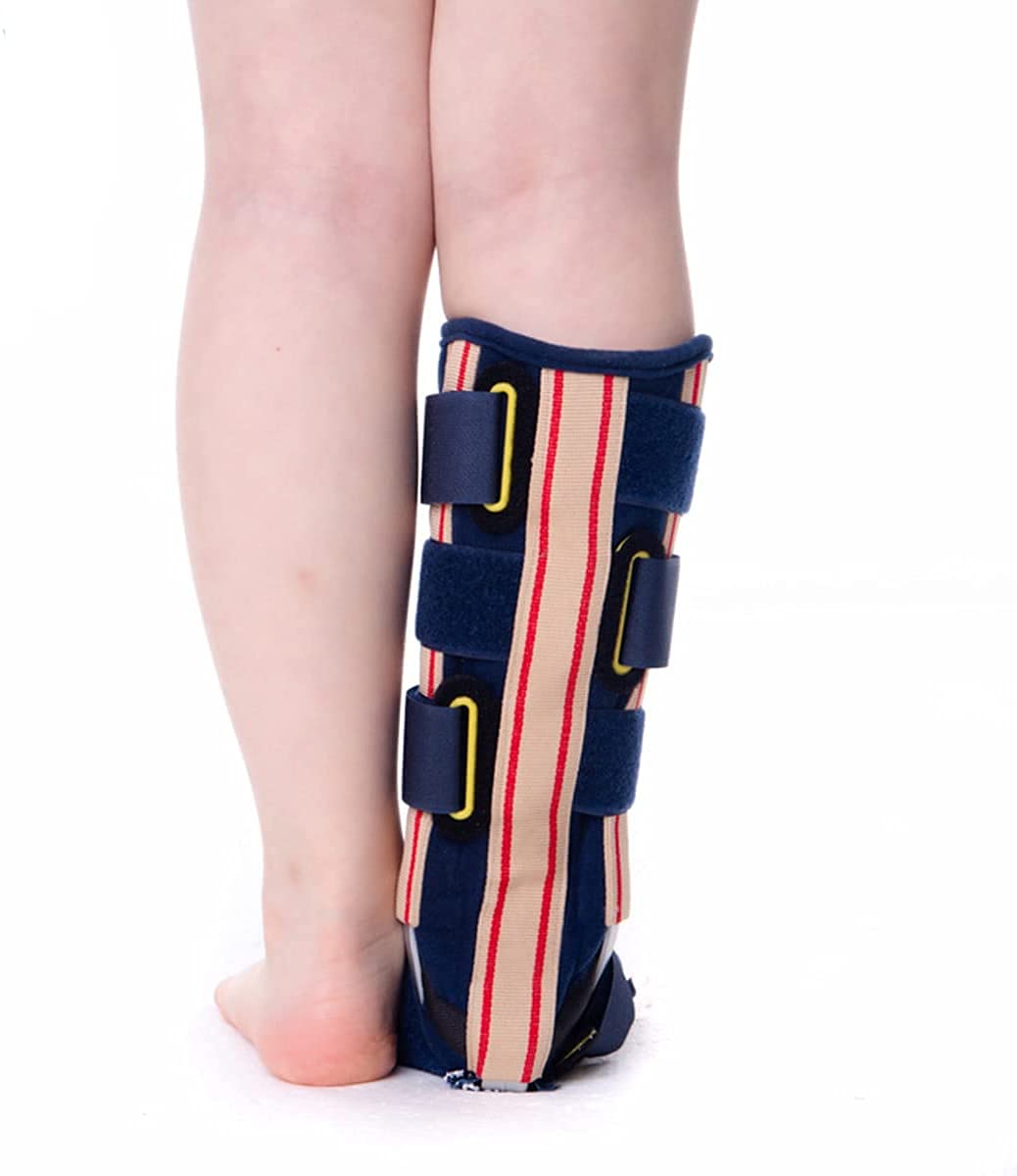 Soporte para la Periostitis Tibial Ortesis para pie caído Férula de fijación para Pantorrilla y Tobillo Infantil Sujetador de Soporte para rehabilitación de esguinces, fracturas