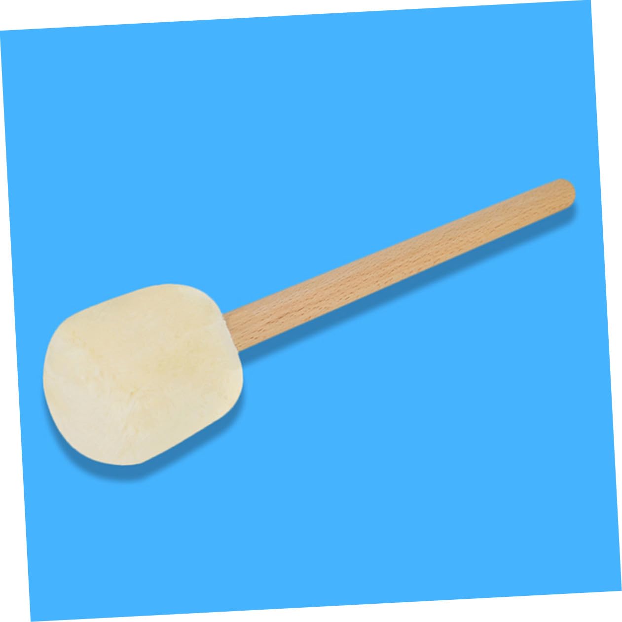 Baluue 2 pezzi Bacchette per Batteria Mallets in Lana per Grancassa Manico in Faggio Resistenti e Facili da Impugnare per Musicisti Professionisti e Principianti