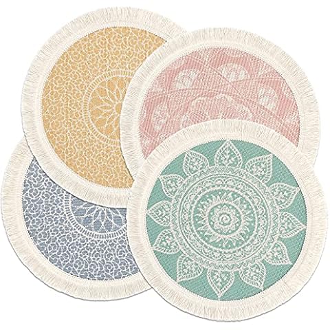 Weldomcor Set of 4 Round Placemats Cover
