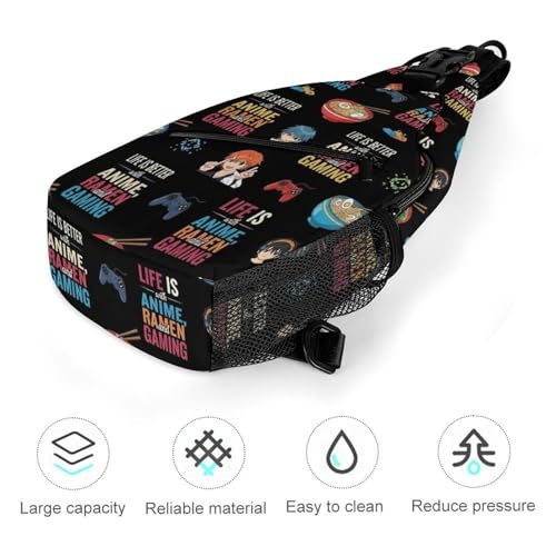 Mochila Casual de Pecho para Hombre SWEET TANG miniatura 4