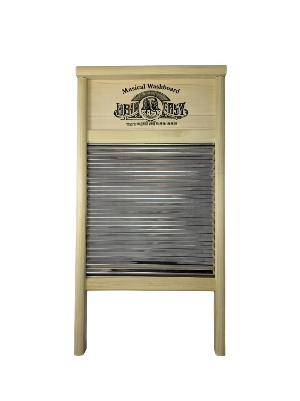 Bear Easy Stainless Steel Musical Washboard (Family Size 12 1/2" x 23 3/4")