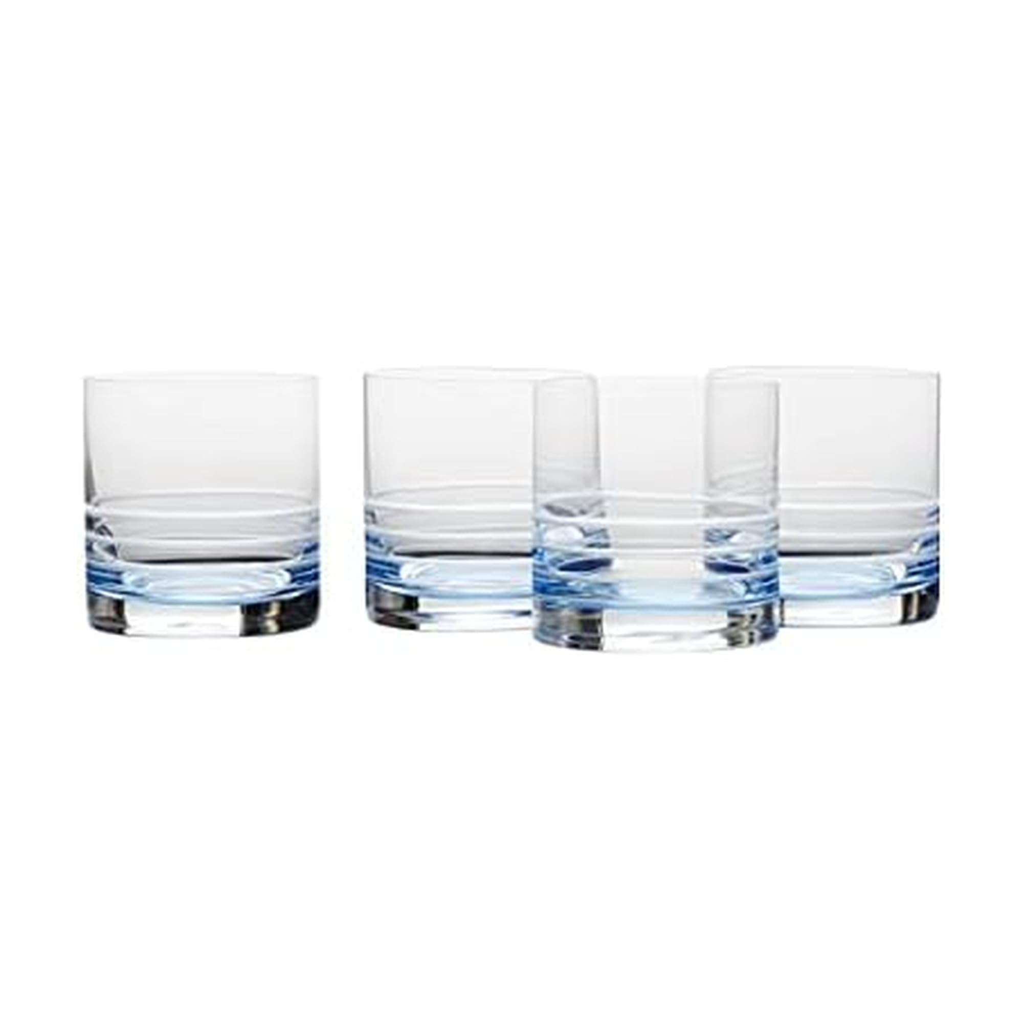 Verres à whisky Mikasa lot de 4 gobelets 450 ml bleus pour cocktail et bourbon