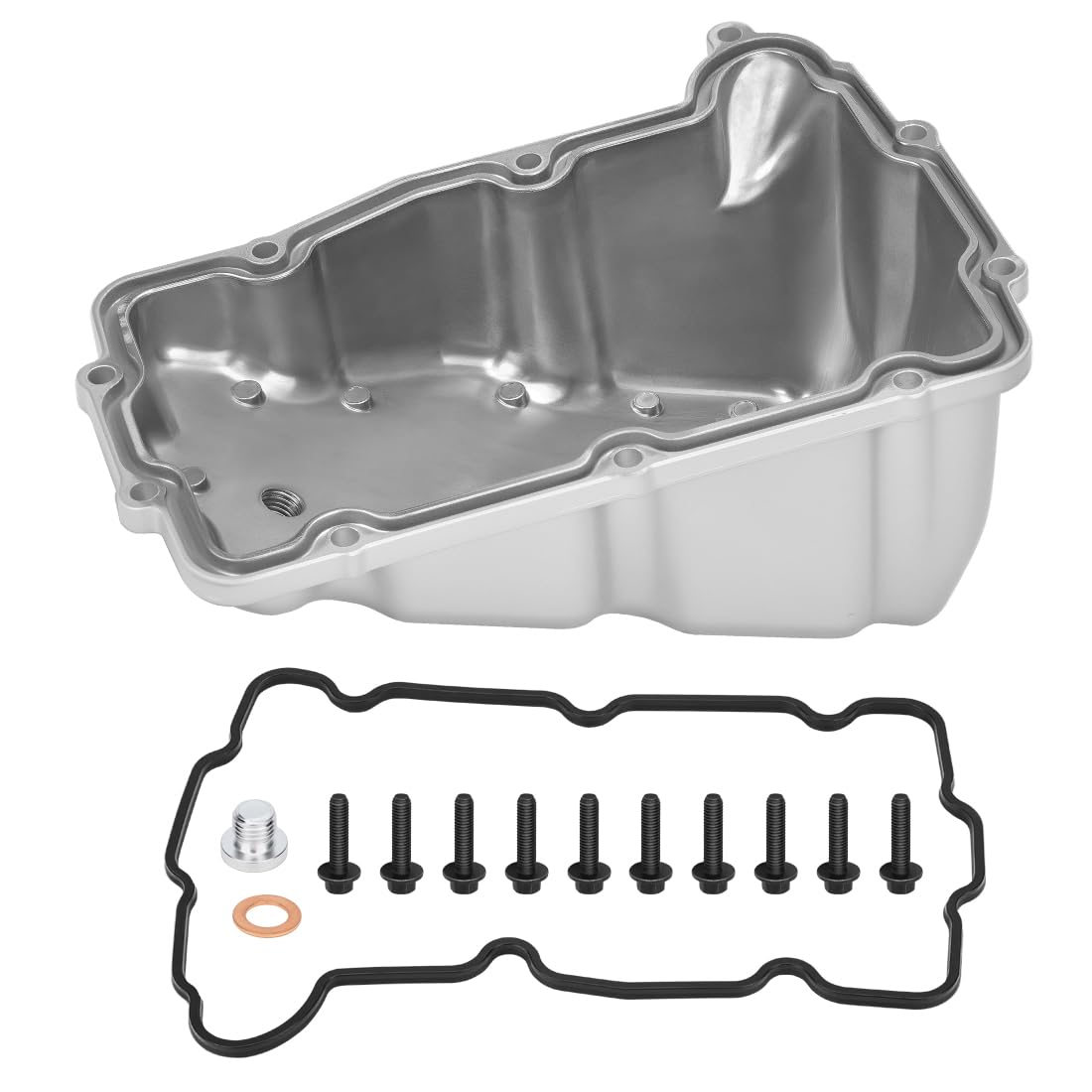 Coppa dell'olio con kit guarnizione adatto per Polaris Sportsman 570 2014-2025 Sportsman 450 HO 2016-2025 5138327 5143696 Kit Coppa con Viti e Tappo di Scarico