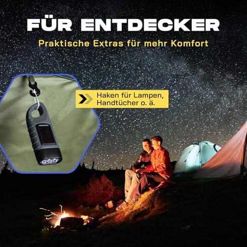 Where Tomorrow Pop up Wurfzelt für 4 Personen | für Camping, Outdoor, Festival, Strand & Party | mit Sonnenschutz & Regenschutz… – Ansicht 6