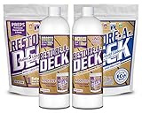 Restore-A-Deck Stain Stripper, Wood Brightener, Booster, Thickening Gel Combo Pack