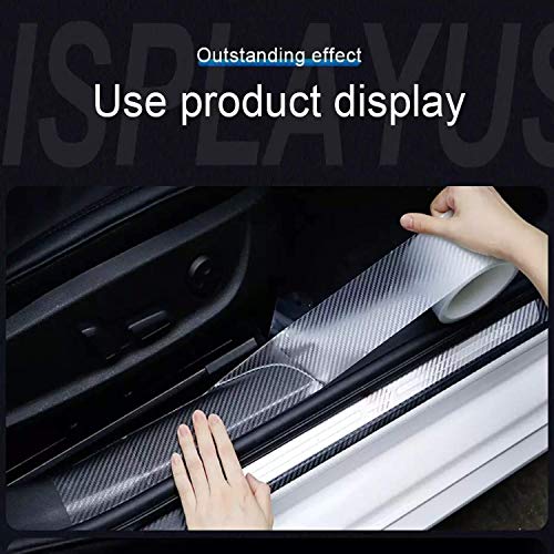 Image of Semaphore Car Door Transparent Carbon Fiber Seal Strip Door Edge Guard Bumper Cover Strips Entry Sill Scuff Plate Anti-Scratch (5cm x 5metre) Compatible with Hundai i20