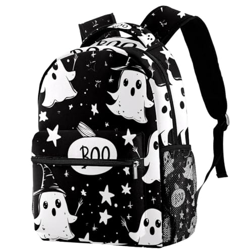 Sac à dos voyage Halloween adolescent grand cartable scolaire fille fantôme blanc outdoor