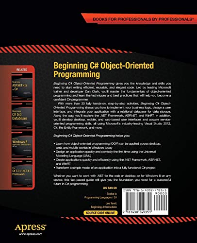 Beginning C# Object-Oriented Programming (Expert's Voice In .Net) #TOP1