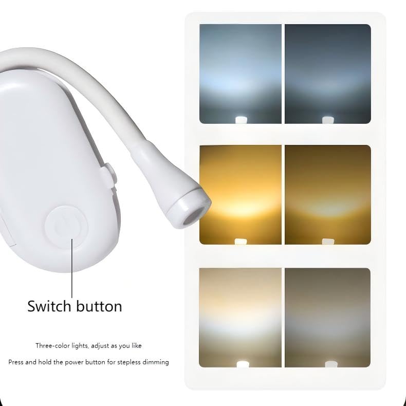 Lámpara de lectura portátil para evitar el cansancio ocular con luz LED regulable 7