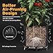 Patigrow Self-Watering Grow Bags, 5-Pack 5 Gallon 420G Thick Nonwoven Fabric Pots with Reinforced Handles and Multi-Purpose Rings, for Low Stress Plant Training Fruits, Vegetables,and Flowers