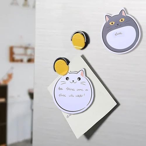 Miniatura 5 de Notas adhesivas de gatos lindos marcadores de página, pestañas de índice para oficina, escuela, notas adhesivas de animales de dibujos animados,