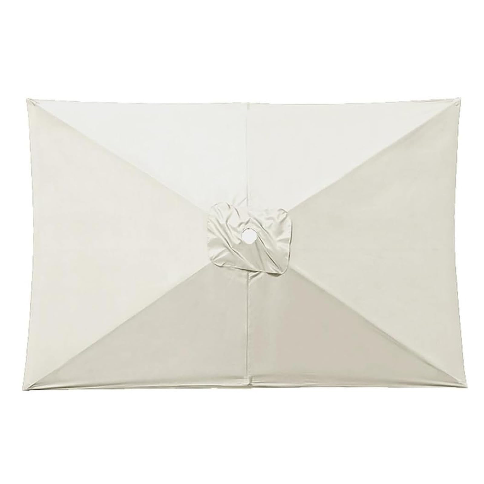 Auvent De Remplacement Pour Parasol 6 Baleines/8 Baleines, Toile De Rechange De Parasol Carré Rectangle 3x2m 3x3.0m, Housse De Polyester UV 50+(White,2.0x3.0m)