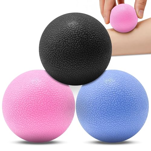 Leyrens Bolas de Masaje Miofascial, 6cm Pelotas de Masaje de Fisioterapia, Sport Bolas de Masaje para Aliviar Dolores Musculares, para fisioterapia terapia de puntos y reflexología del estrés