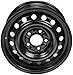 Dorman 939-165 15 x 6.5 In. Steel Wheel Compatible with Select Chrysler/Dodge Models, Black