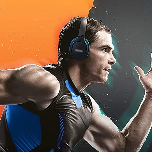 Cuffie da gioco, Cuffie over-ear impermeabili Cuffie Bluetooth sportive Cuffie passive con cancellazione del rumore per palestra, corsa, allenamento, auricolari, Nero
