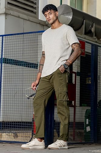 Image of Men's Stylish Cargo Pants | Slim Fit | Multi-Pocket Utility Trousers | Durable & Comfortable Fabric | Casual, Travel & Outdoor Wear