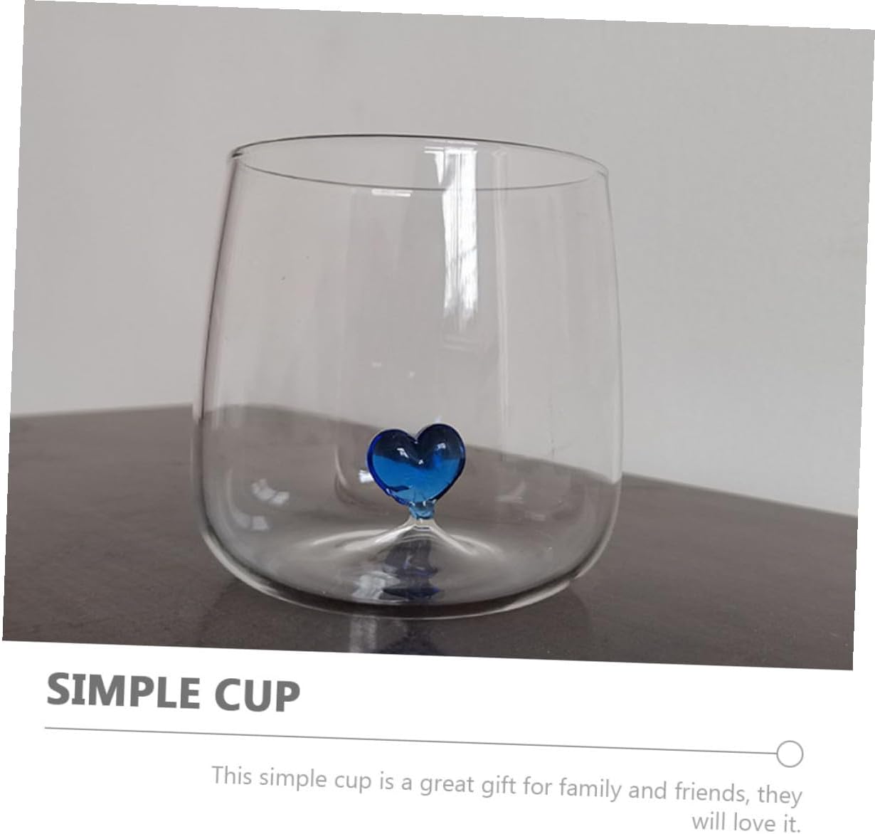 Heart Glasses Glass Heart Cocktail Cup Glass Beverage Cup for Cocktails, Tea, Beer, and Milk Summer Beach Themed Barware