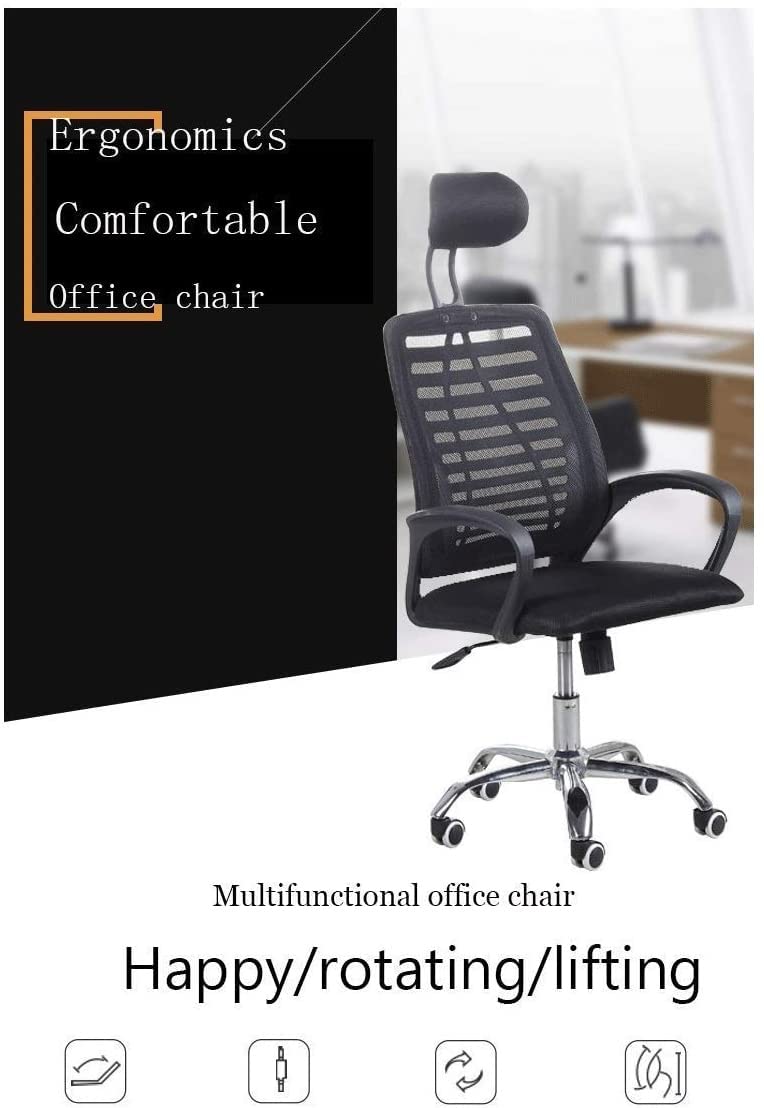 Ergonomiczne krzesło biurowe z wysokim oparciem, z siatką, obrotowe, do pracy i gier, wygodny fotel
