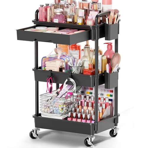 Goovilla 3-Tier Black with Drawer