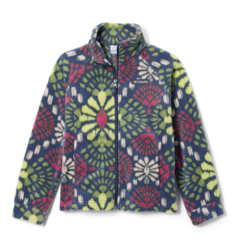 Image of Columbia Youth Girls Benton Springs II Printed Fleece Jacket, Nocturnal Mosaics, Medium