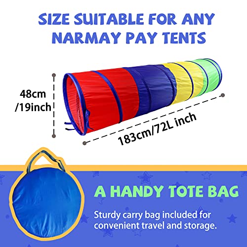 NARMAY® Tunnel de Jeu pour Enfants - pour intérieur et extérieur - 48 x 183 cm – Image 6