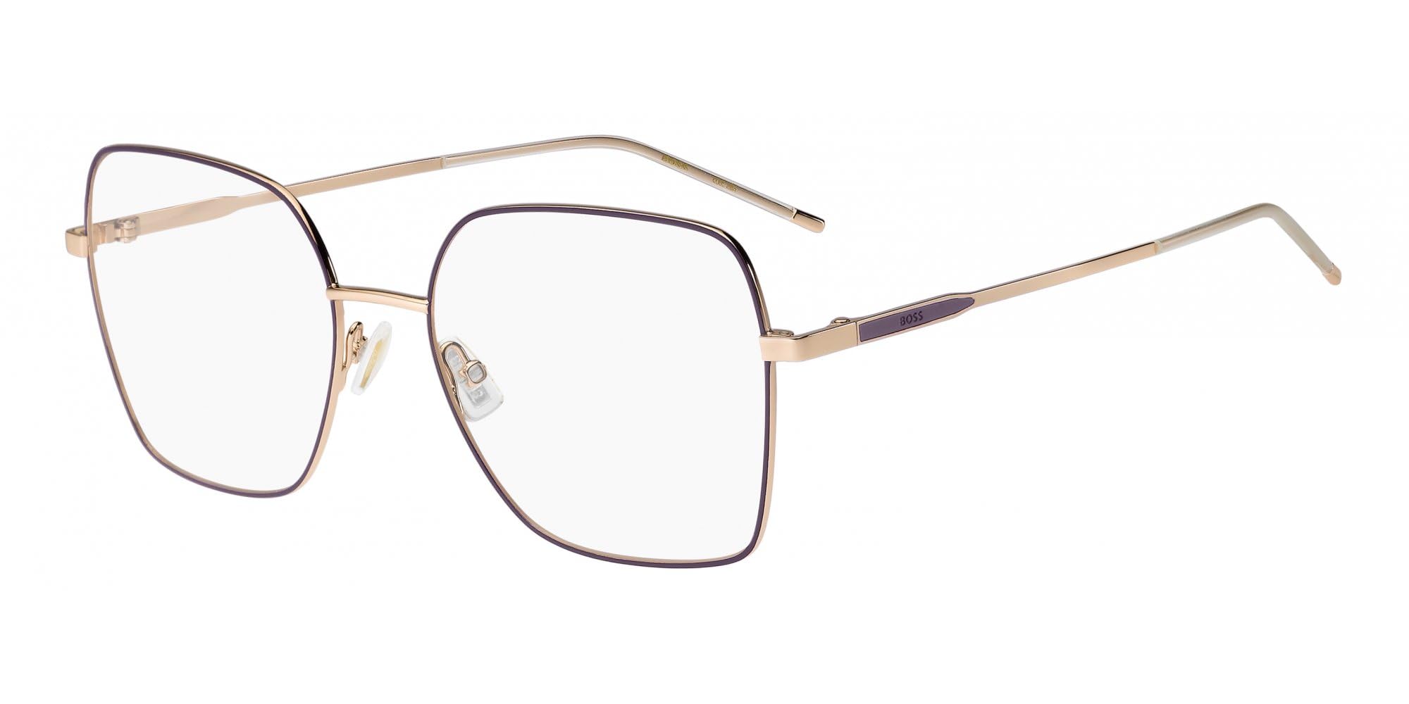 HUGO BOSS Okulary Vista BOSS 2024 Gold Plum 55/18/134.2 damskie