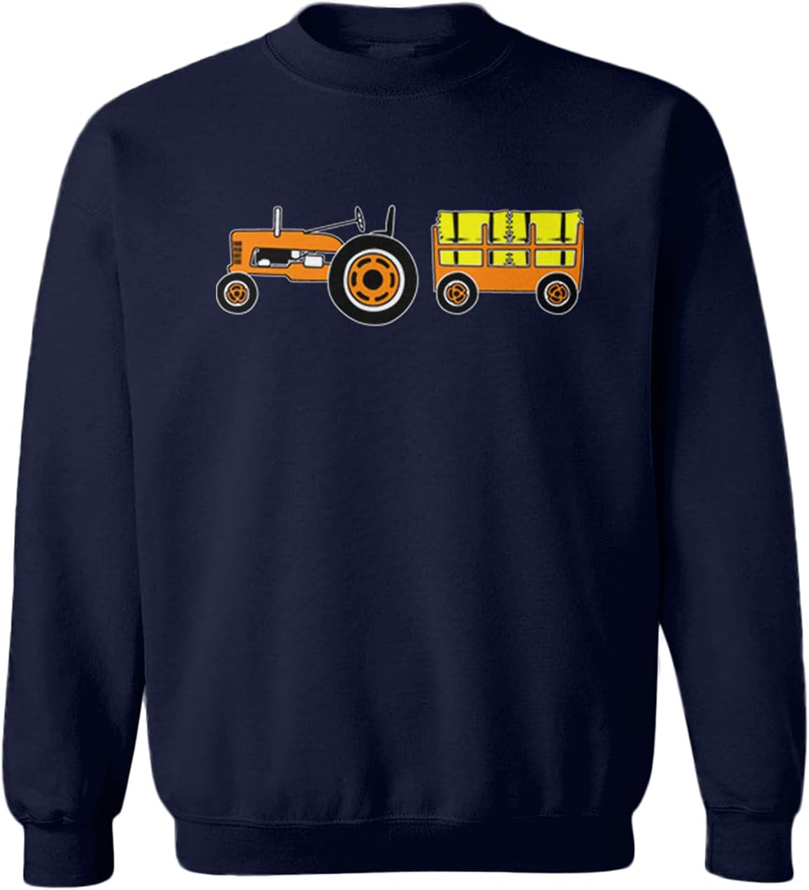 Fall Tractor & Wagon - Hay Rides Toddler Fleece Crewneck Sweater