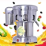 Máquina extractora de jugos centrífuga eléctrica comercial, máquinas exprimidoras industriales de 370 W, exprimidor de acero inoxidable, extractor de jugo de alta resistencia, exprimidor de frutas y