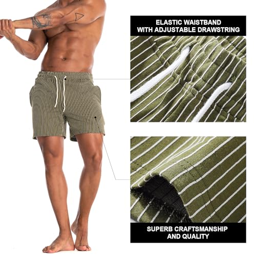 Mens Sweat Workout Shorts 5 Inch Inseam Casual Athletic Jogger Short Shorts for Men2