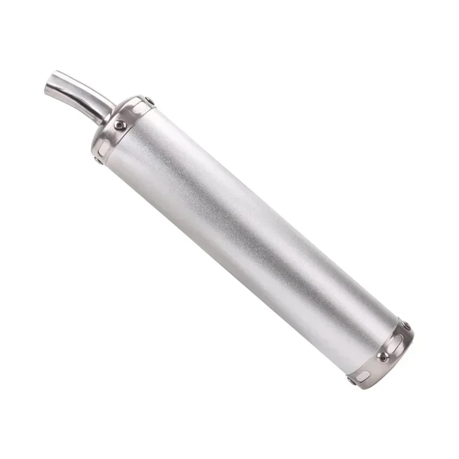 Tłumik końcowy Tłumik wydechowy motocykla, 20mm wlot uniwersalny metalowy tłumik wydechowy 2-suwowy motocyklowy tłumik typu slip-on układ wydechowy samochodowy(B)