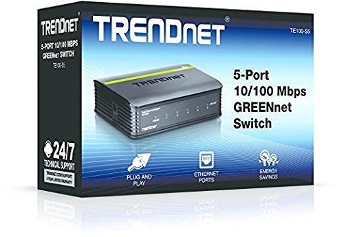 TRENDnet TE100-S5 5-Port Fast Ethernet Unmanaged Switch 10/100Mbps Version v1.2R (PC) Cover