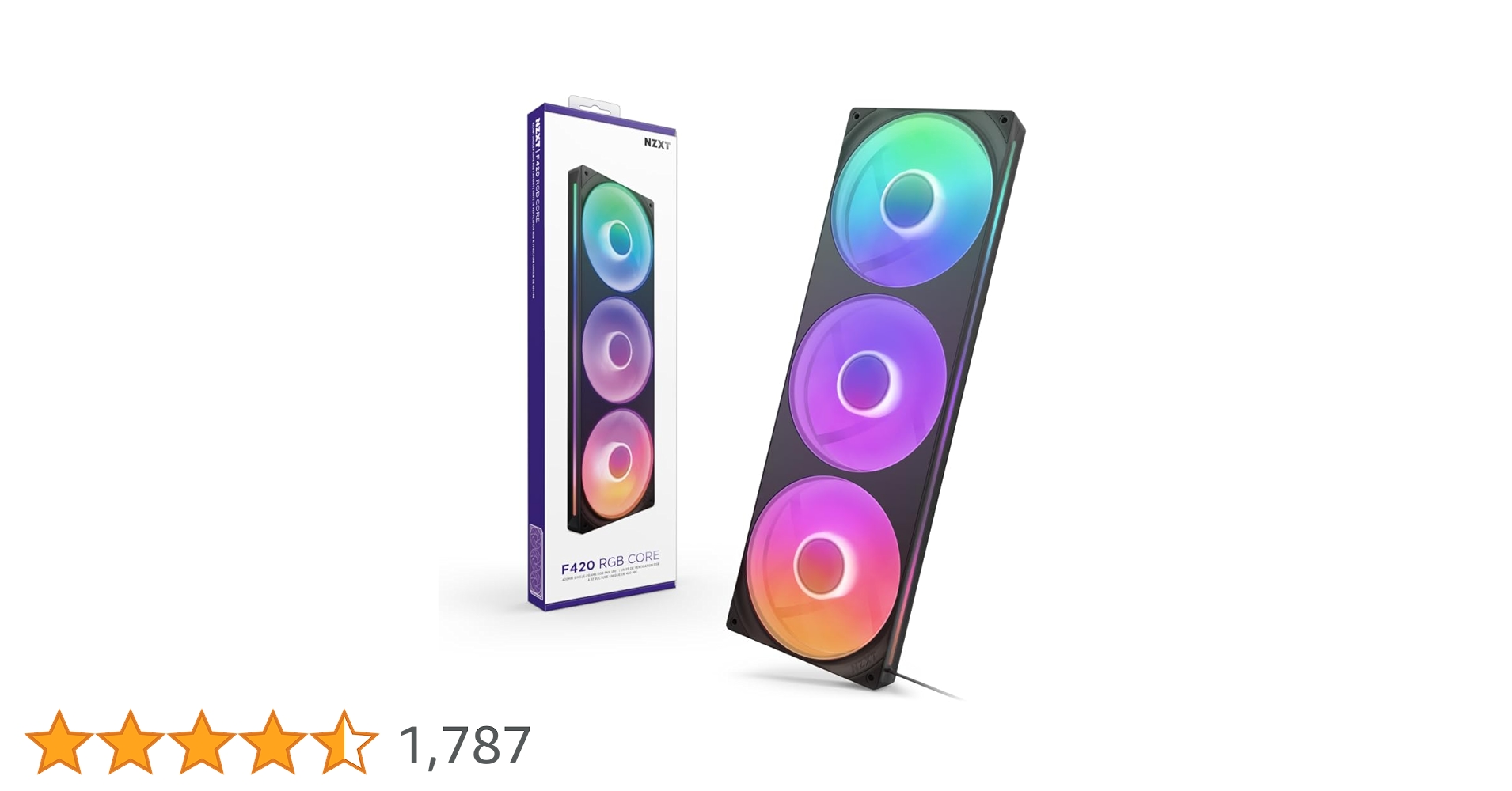 NZXT F420 RGB Core Fan Black 3ファン(未使用品) Amazon | NZXT F420 RGB Core Fan Black 3ファン搭載 420mm