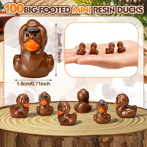 Figurines Miniatura Resina Bigfoot Pato 100 Piezas miniatura 3