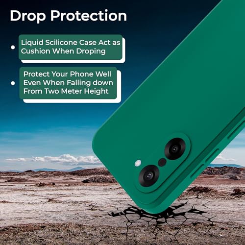 Image of A rtistque Back Cover Case for OnePlus Nord CE 5 5G | Premium Green Matte Cover | Camera Protection | Shockproof TPU | Slim Stylish Design | OnePlus Nord CE 5 Back Cover - Green