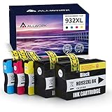 ALLWORK Compatible 962 Ink Cartridge Replacement for HP 962 Combo Pack for HP Officejet Pro 902X Inkjet Printer (4 Pack - Black Cyan Magenta Yellow)