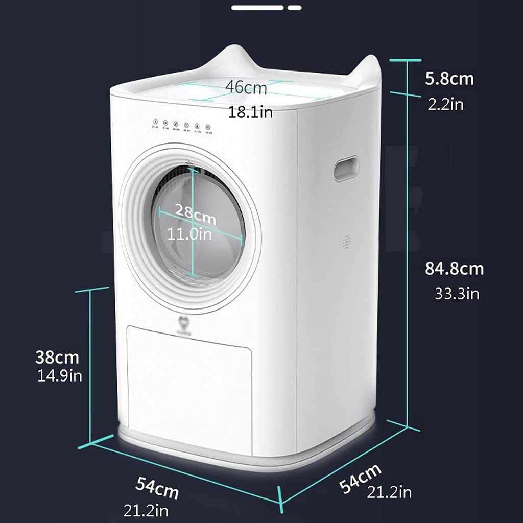 Lettiera per Gatti Innovativo Anti-odore automatico for la pulizia automatica del gatto automatico innovativo Anti-odore del gatto del gatto della pala automatica intelligente, completamente chiuso To