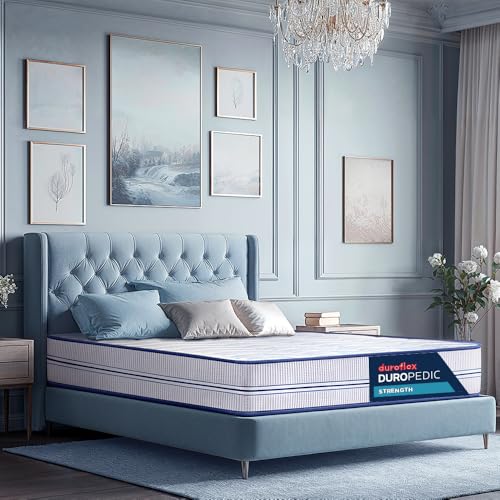 Image of Duroflex Strength - Doctor Recommended |5 Zone Dual Density Orthopedic Support Layer |High Density Coir | 7 Inch Double Size Memory Foam Mattress(78x48x7, Inch)
