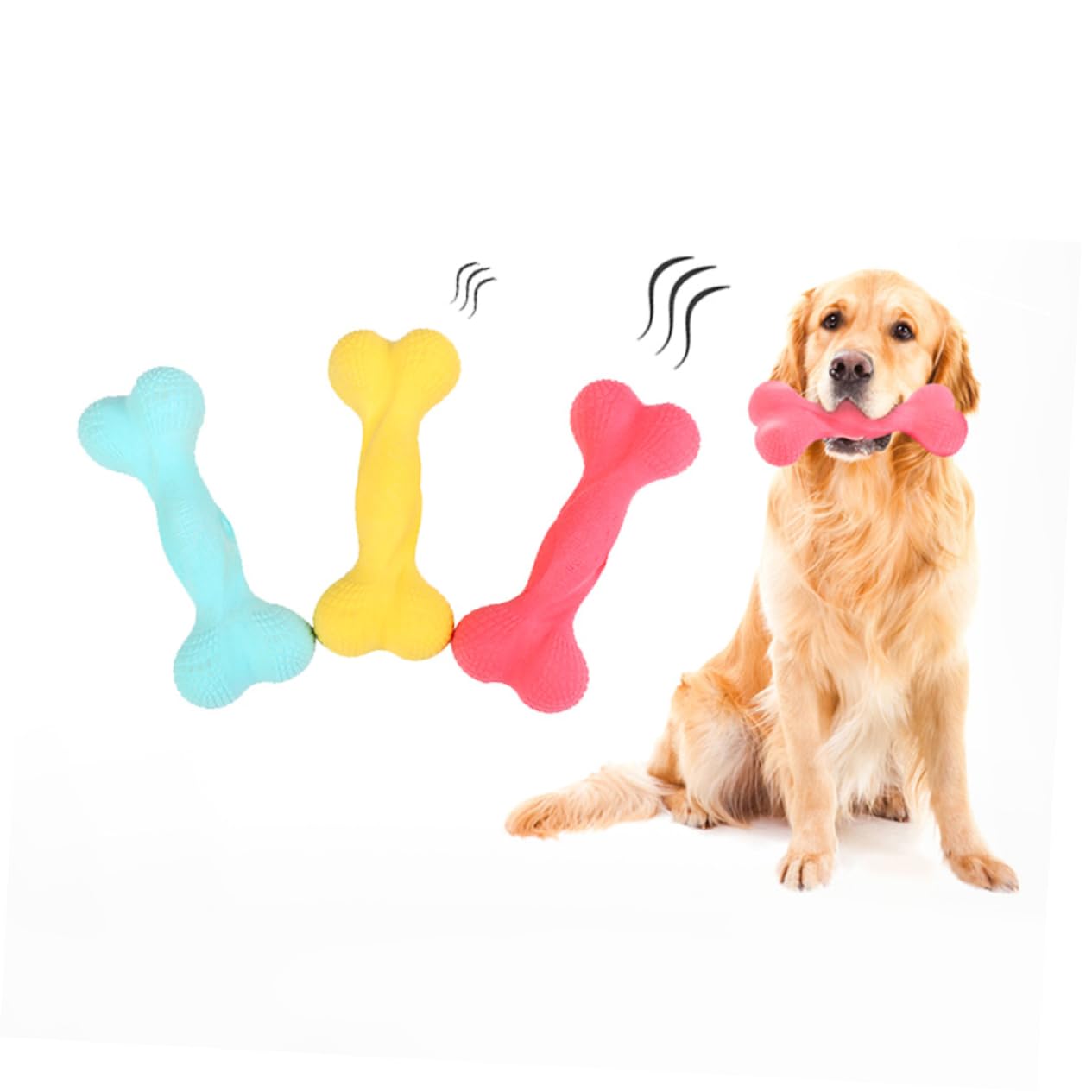 FRCOLOR 6 Piezas de golosinas interactivas para Mascotas Dogman Juguetes de Entrenamiento para Mascotas Juguetes para Cachorros de Limpieza para mordedura de Perro Limpio