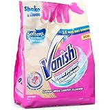 Vanish Powerpowder Carpet Cleaner 650g – Large Area Shake & Clean Powder, Deep Dirt Removal, Fresh Scent, Fast Drying Formula for Rugs Upholstery & Home Ideal for Large Area Carpet Cleaning