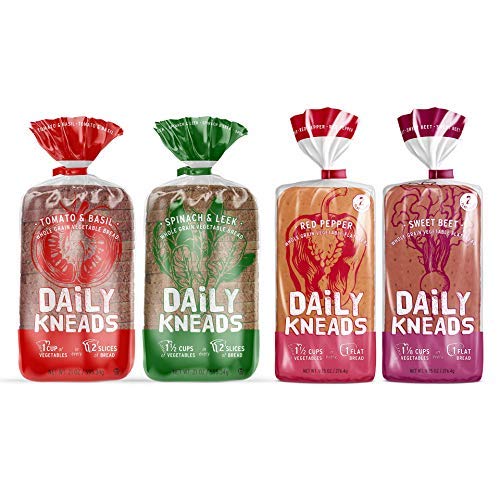 Daily Kneads Bread Whole Grain Veggie Bread + Flatbread