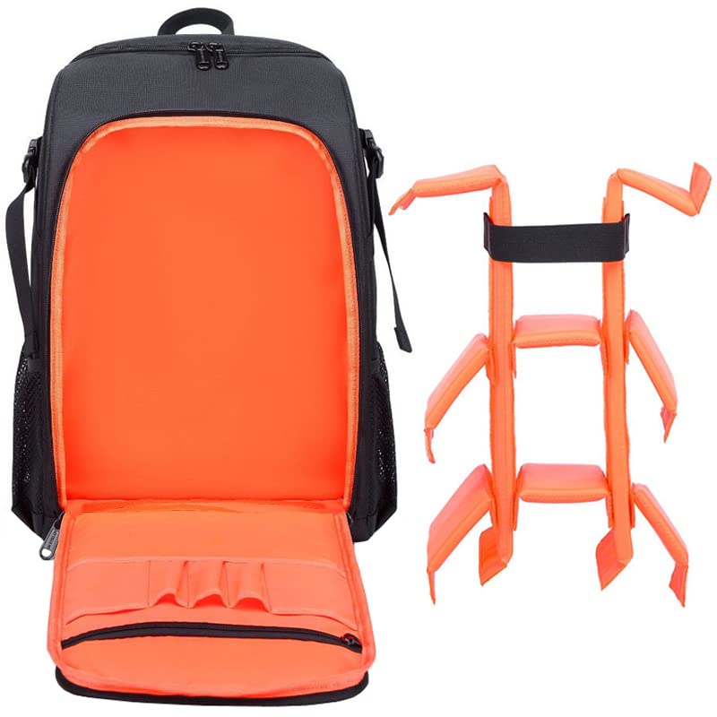 Borsa Reflex Grande capacità for fotografia, macchina fotografica impermeabile, zaino con treppiede for video, borsa DSLR copertura antipioggia(L Size Red)