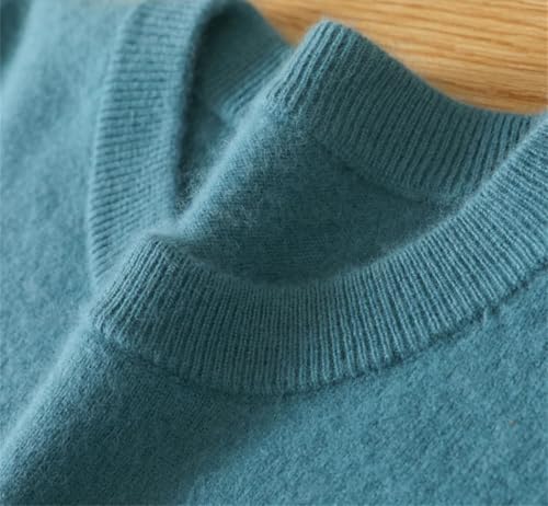 Men's 100% Mink Cashmere Sweater Crewneck Pullover Warm Winter Knit Jumper Long Sleeve Casual Tops4