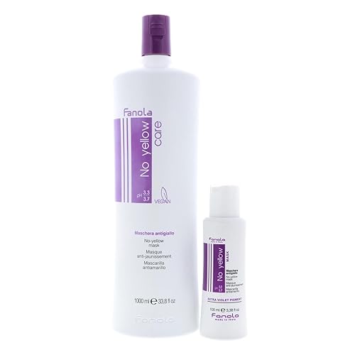 Fanola Máscara sin amarilla, 33.8 fl oz (paquete de 2 unidades)