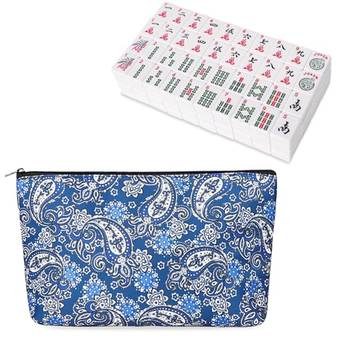 Fichas American Mahjong con Bolsa de Transporte, 166 piezas miniatura 1