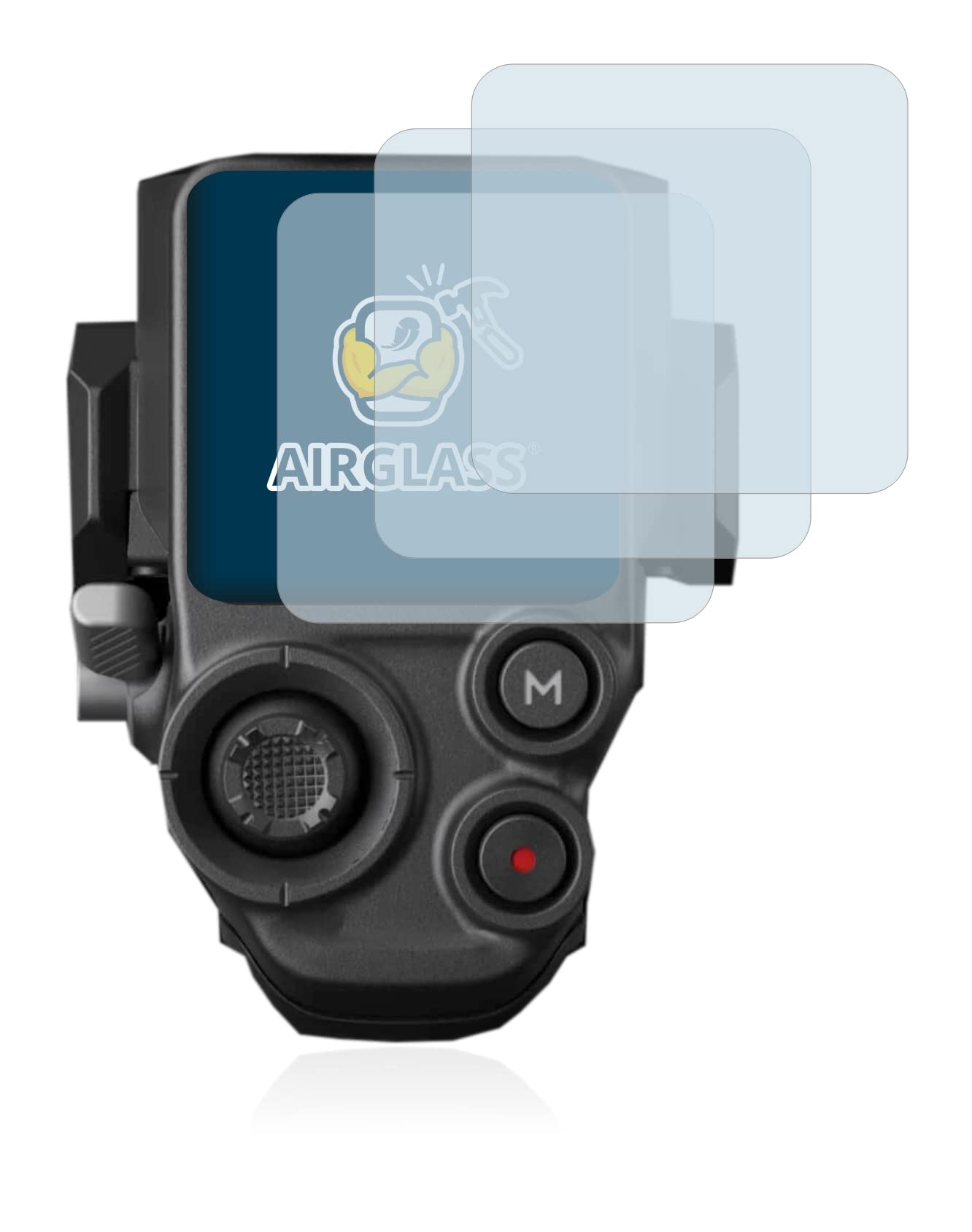 brotect Glass Screen Protector Film Compatible with DJI RS 3 Pro (3 Pack) - Glass-Foil 9H Protection [Scratch Resistant, High Clarity]