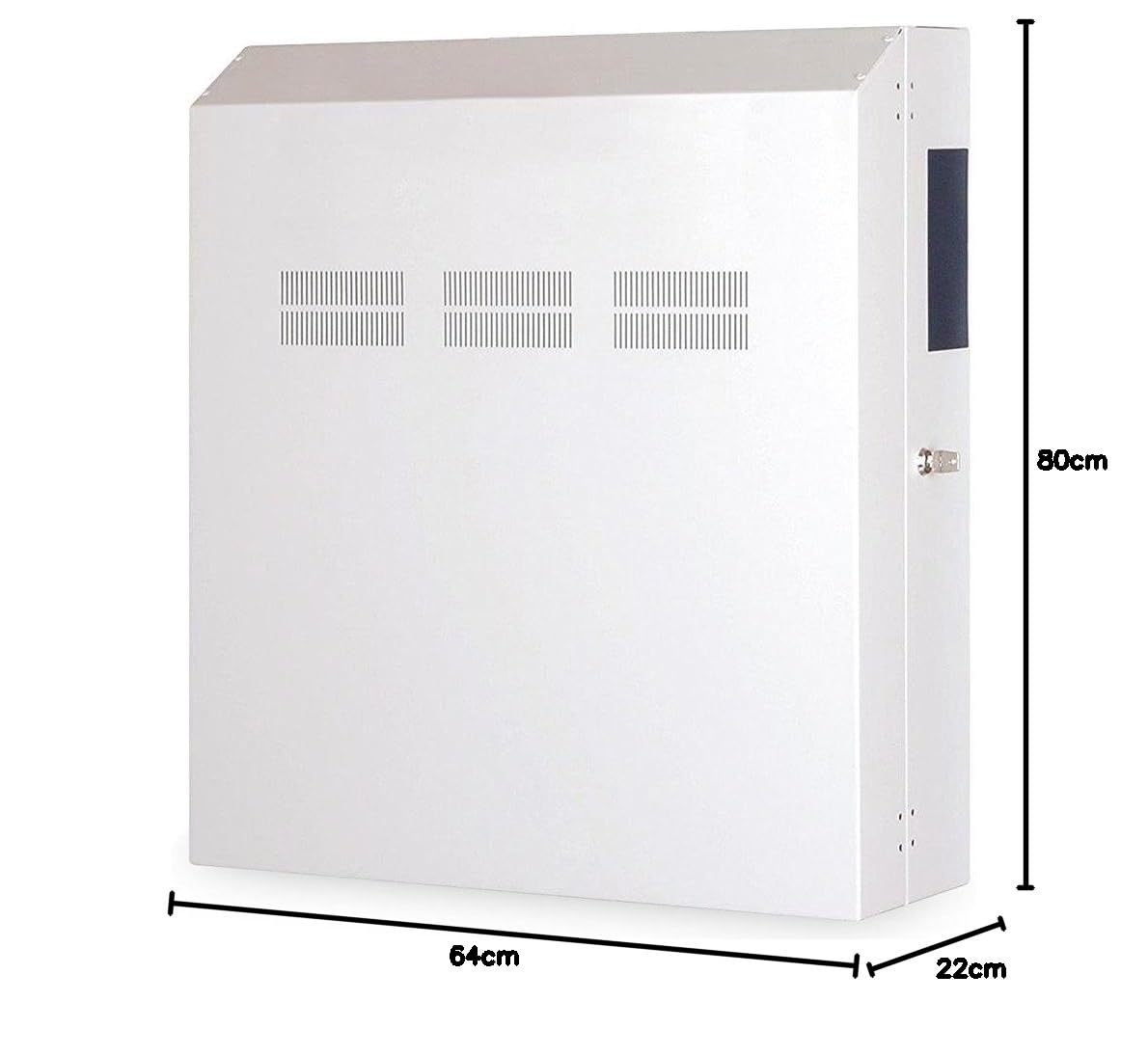 DIGITUS Slim Netzwerkschrank – 19 Zoll 4HE – Vertikal – 610 mm Nutzhöhe | Traglast 100kg – Aufputz Wandmontage – für Netzwerke, DVR, Soundanlagen – 19-Zoll Rack – Grau