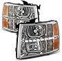 ACANII - For 2007 2008 2009 2010 2011 2012 2013 Chevy Silverado 1500 LED DRL Headlights Headlamps Driver + Passenger