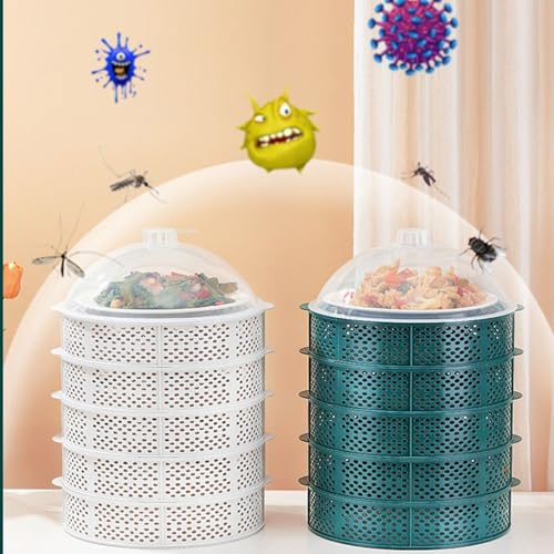Cubierta para alimentos, cubierta multicapa para protección y conservación de alimentos, recipiente a prueba de polvo para cocina y comedor