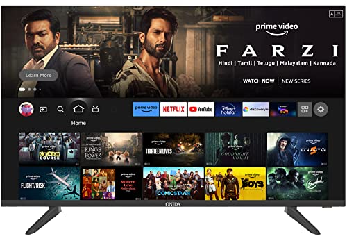Onida 80 cm (32 inches) HD Ready Smart LED Fire TV 32HIF3 (Black)