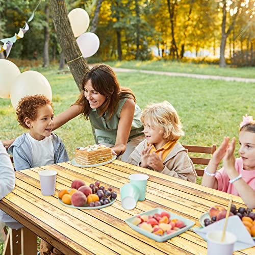 3 Pcs Vinyl Picnic Table And Bench Fitted Tablecloth Cover Set 6 Ft 30 X 72 Inch Flannel Backing Rectangular Elastic Edged Picnic Table Cover For Summer Outdoor Patio Travel Picnics (Wood Grain) #TOP5